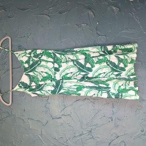 Leaf Print Sundress